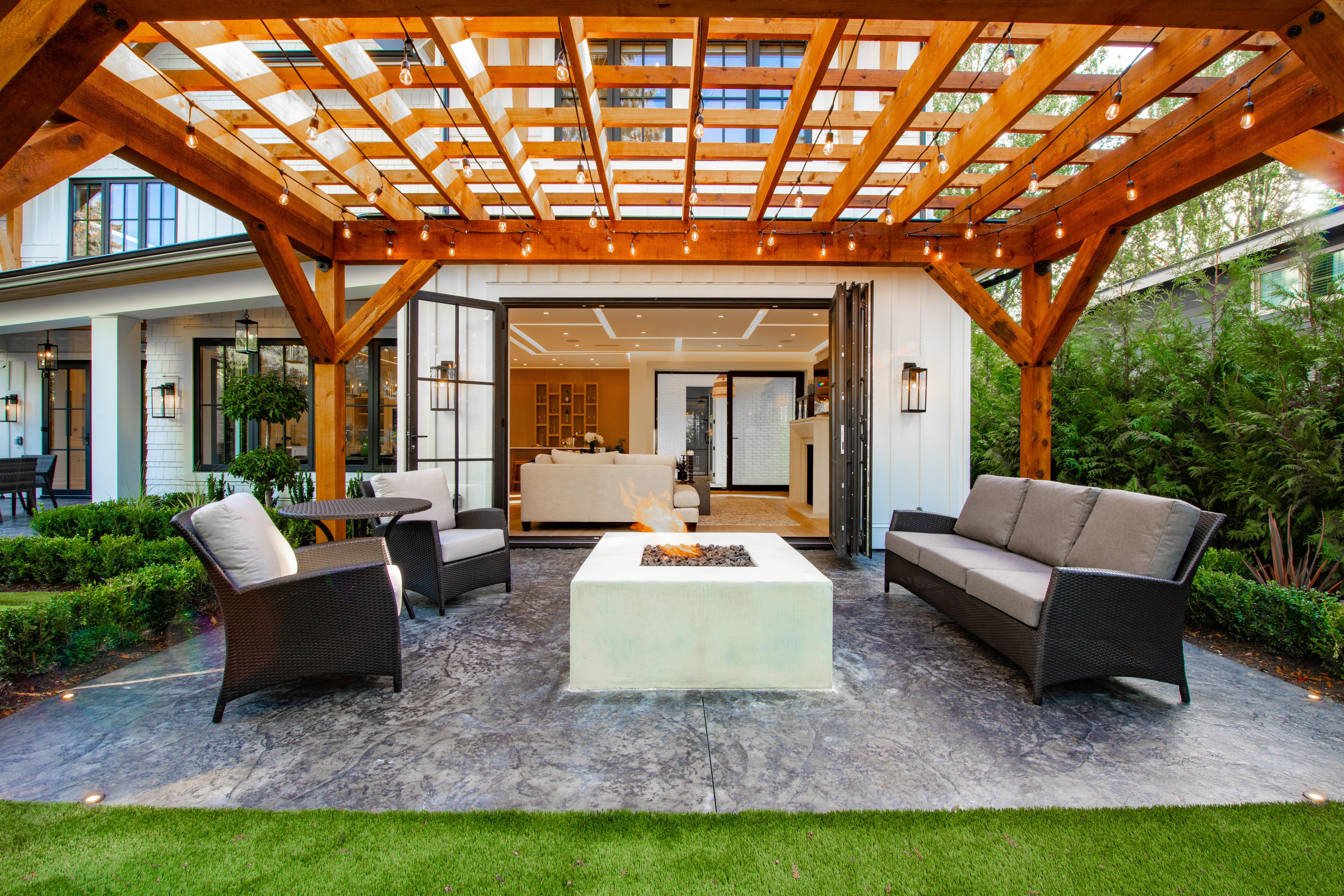 Concrete patio installation in Jacksonville
